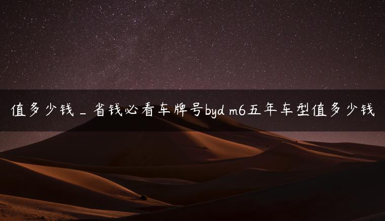 值多少钱_省钱必看车牌号byd m6五年车型值多少钱