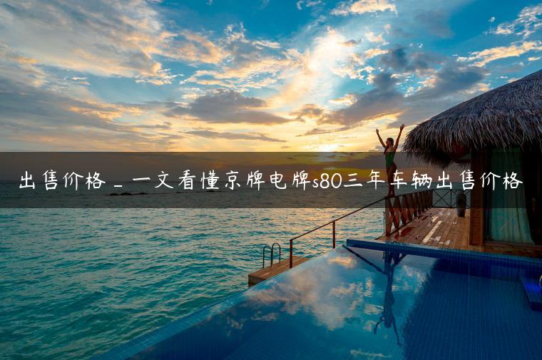 出售价格_一文看懂京牌电牌s80三年车辆出售价格