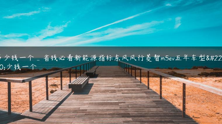 多少钱一个_省钱必看新能源指标东风风行菱智m5ev五年车型多少钱一个