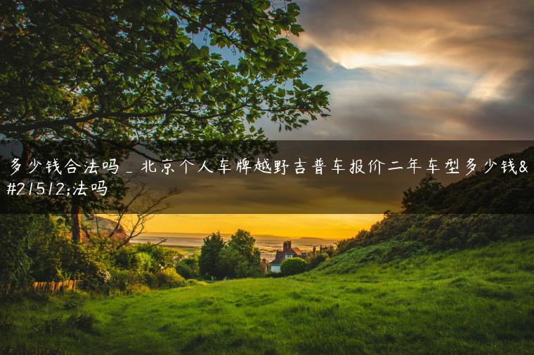 多少钱合法吗_北京个人车牌越野吉普车报价二年车型多少钱合法吗