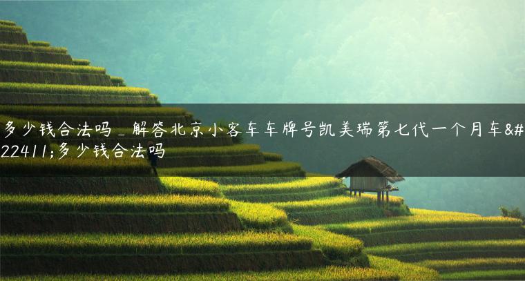 多少钱合法吗_解答北京小客车车牌号凯美瑞第七代一个月车型多少钱合法吗