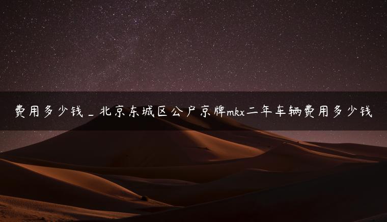 费用多少钱_北京东城区公户京牌mkx二年车辆费用多少钱