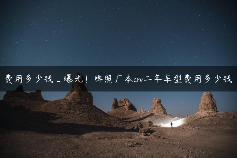 费用多少钱_曝光！牌照广本crv二年车型费用多少钱