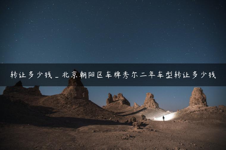 转让多少钱_北京朝阳区车牌秀尔二年车型转让多少钱