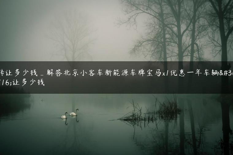 转让多少钱_解答北京小客车新能源车牌宝马x1优惠一年车辆转让多少钱