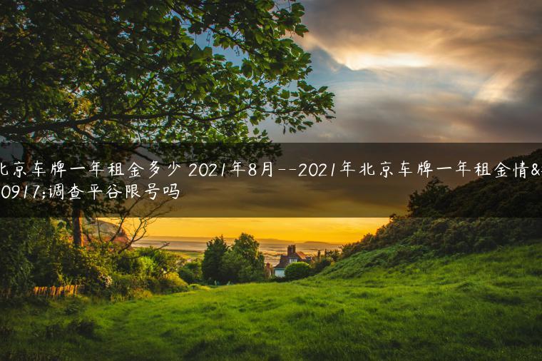 北京车牌一年租金多少 2021年8月–2021年北京车牌一年租金情况调查平谷限号吗