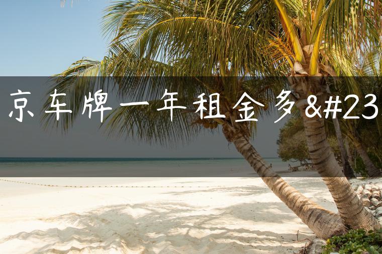 北京车牌一年租金多少