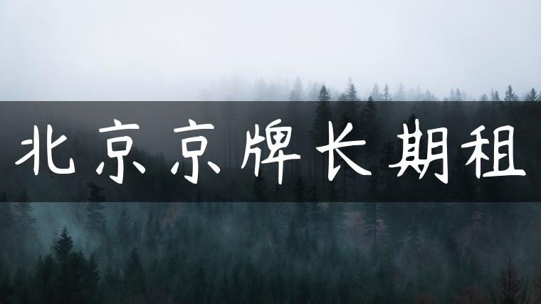 北京京牌长期租-金牌车友