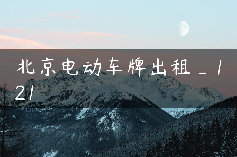 北京电动车牌出租_121