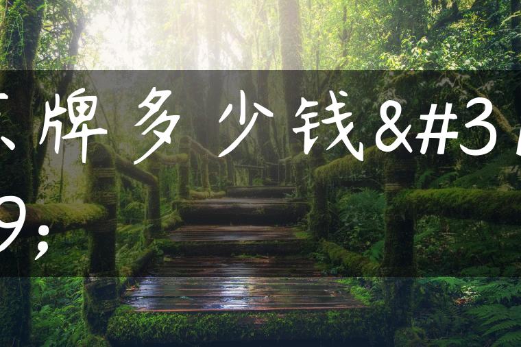 京牌多少钱租