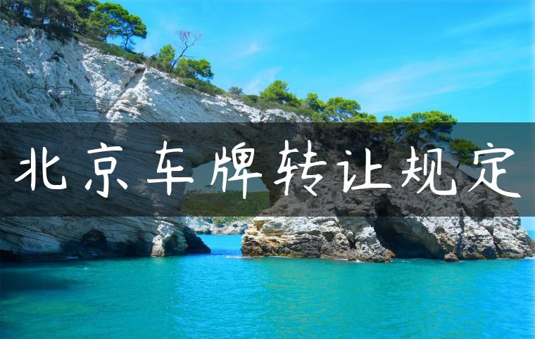 北京车牌转让规定