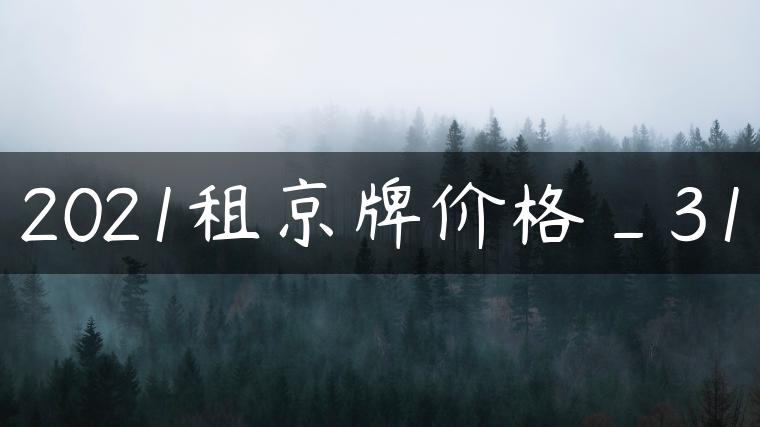 2021租京牌价格_31