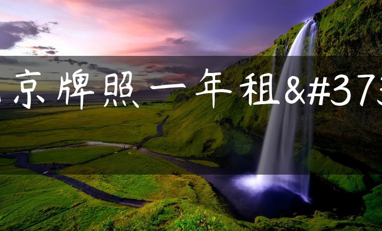 北京牌照一年租金