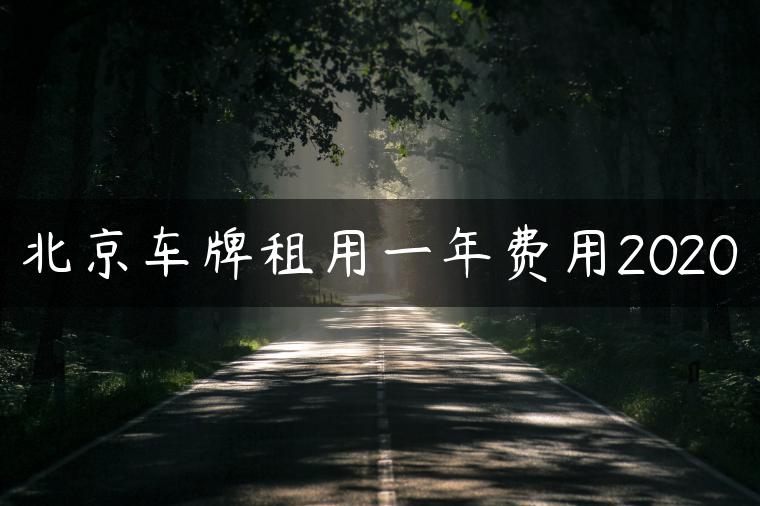 北京车牌租用一年费用2020