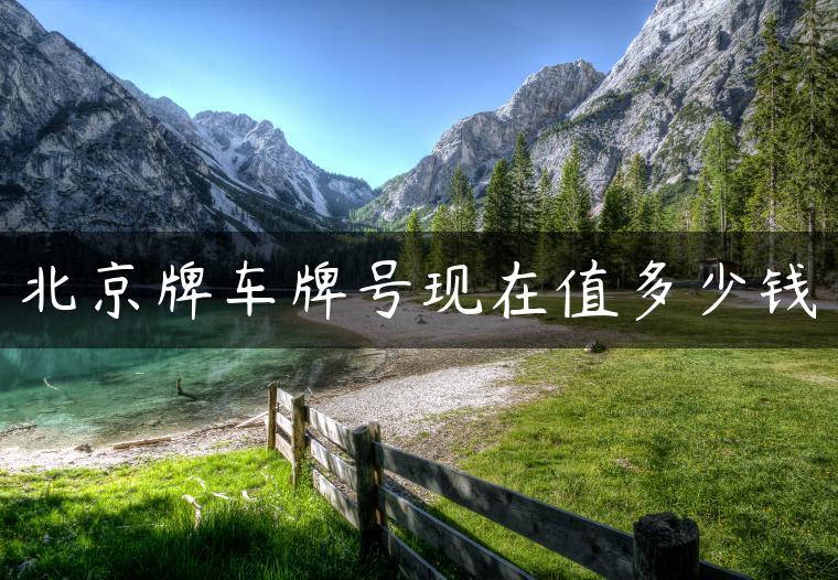 北京牌车牌号现在值多少钱