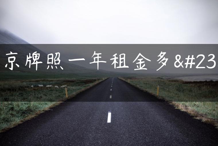 北京牌照一年租金多少