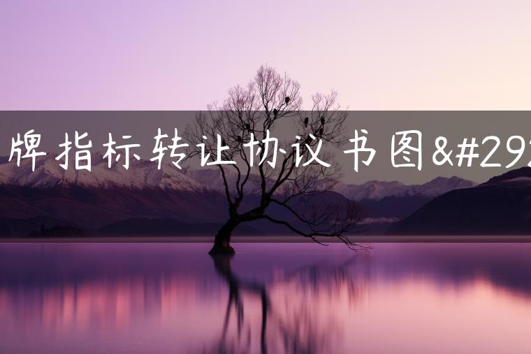 京牌指标转让协议书图片