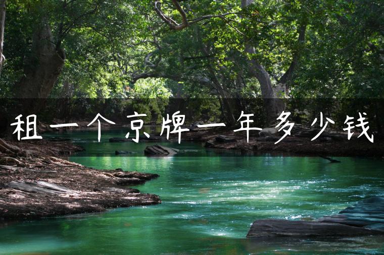 租一个京牌一年多少钱