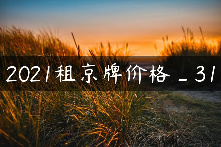 2021租京牌价格_31