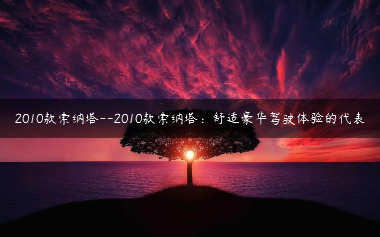 2010款索纳塔–2010款索纳塔：舒适豪华驾驶体验的代表