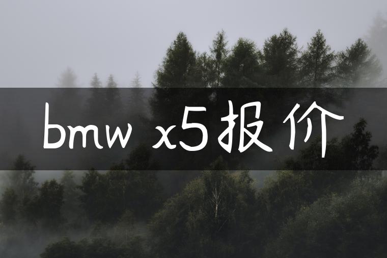 bmw x5报价