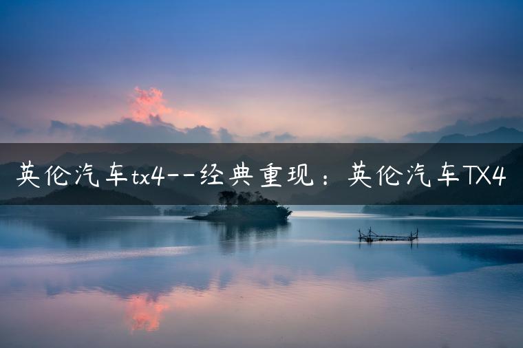 英伦汽车tx4–经典重现：英伦汽车TX4