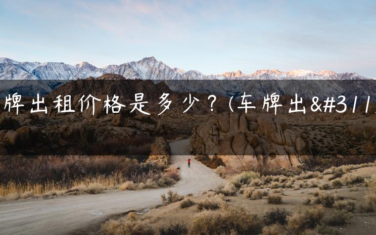 车牌出租价格是多少？(车牌出租)
