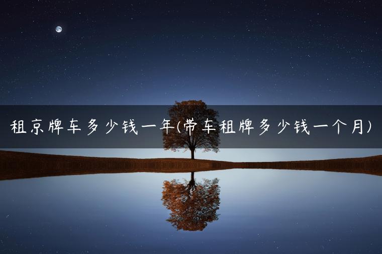 租京牌车多少钱一年(带车租牌多少钱一个月)