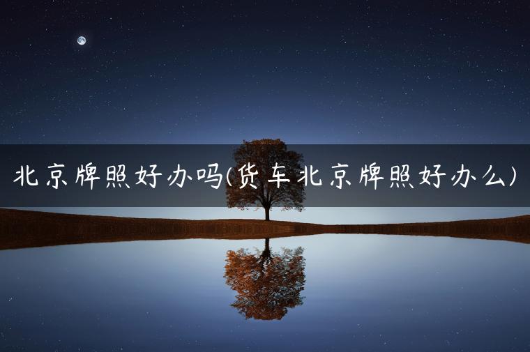 北京牌照好办吗(货车北京牌照好办么)