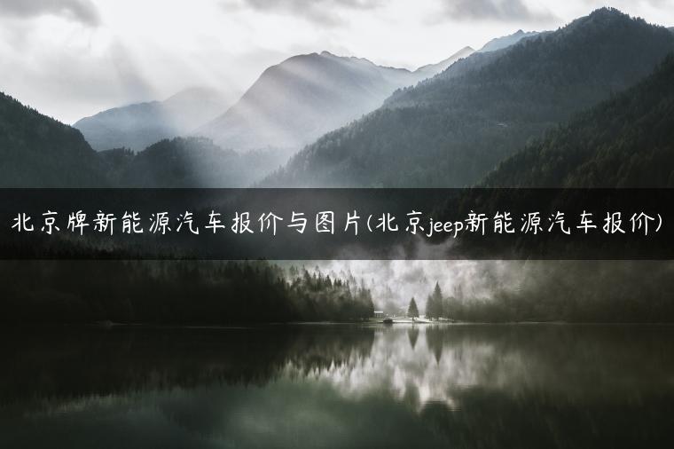 北京牌新能源汽车报价与图片(北京jeep新能源汽车报价)
