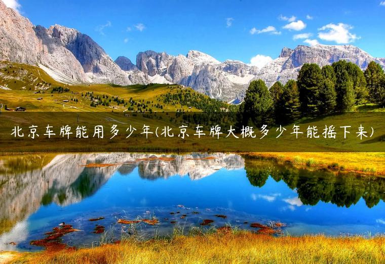 北京车牌能用多少年(北京车牌大概多少年能摇下来)