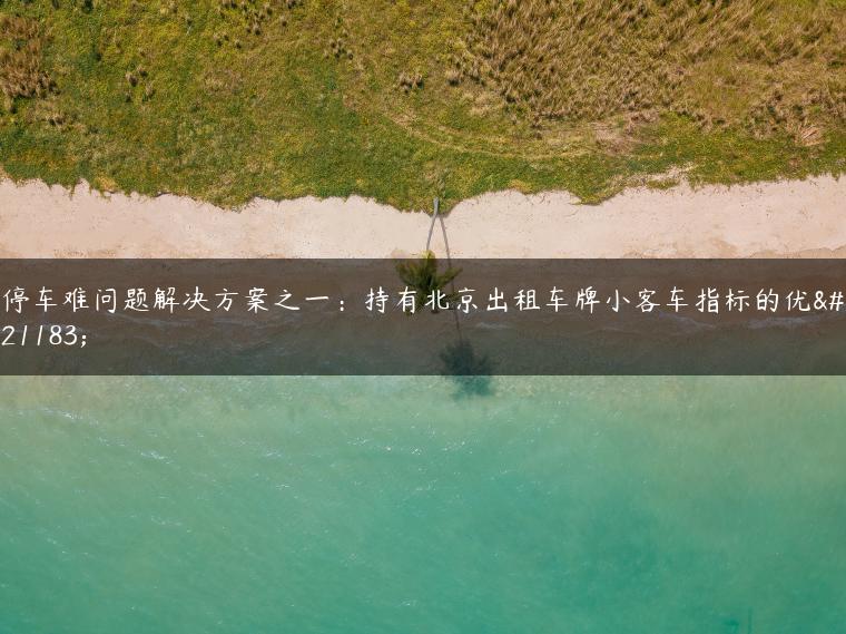 停车难问题解决方案之一：持有北京出租车牌小客车指标的优势