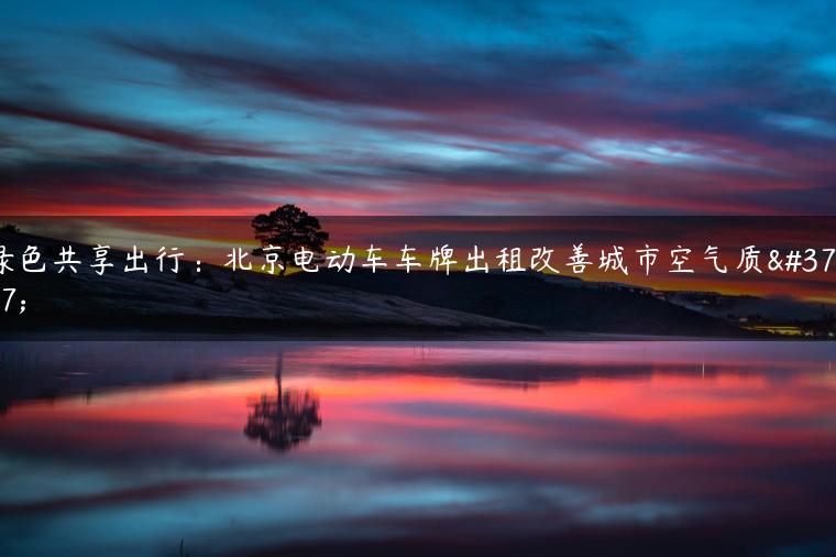 绿色共享出行：北京电动车车牌出租改善城市空气质量