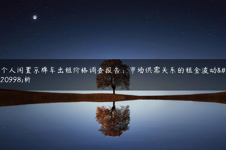 个人闲置京牌车出租价格调查报告：市场供需关系的租金波动分析