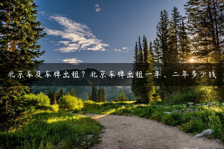 北京车及车牌出租？北京车牌出租一年、二年多少钱
