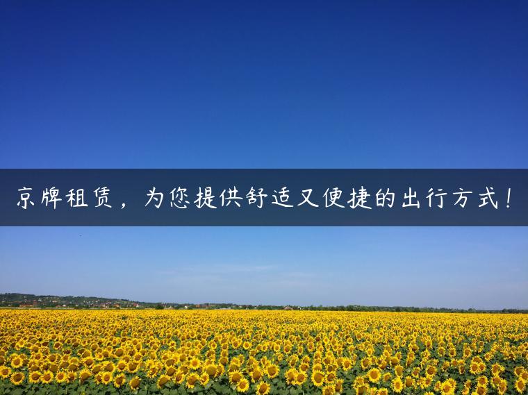 京牌租赁，为您提供舒适又便捷的出行方式！