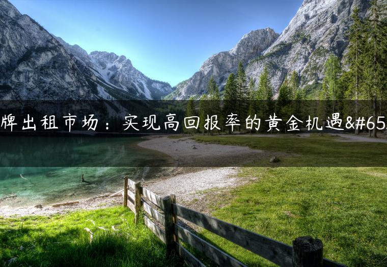 京牌出租市场：实现高回报率的黄金机遇！-金牌车友
