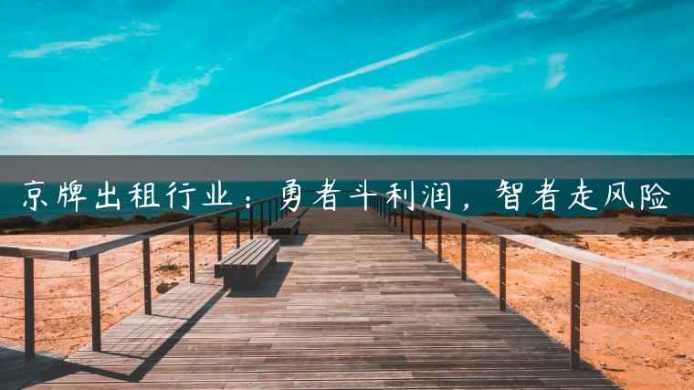京牌出租行业：勇者斗利润，智者走风险