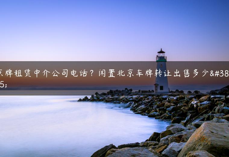 京牌租赁中介公司电话？闲置北京车牌转让出售多少钱