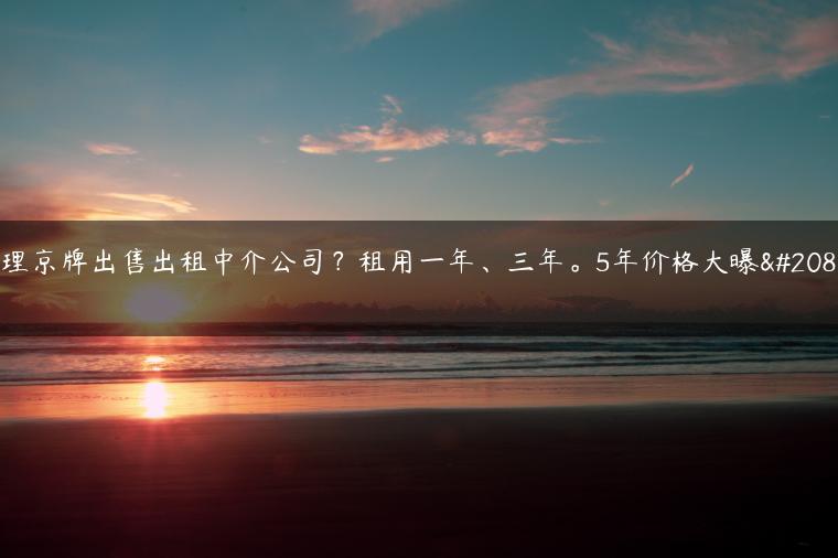 办理京牌出售出租中介公司？租用一年、三年。5年价格大曝光了-金牌车友