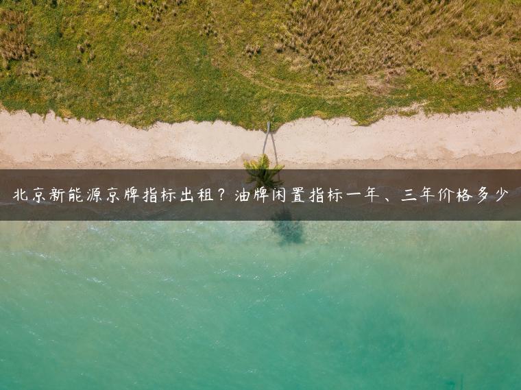 北京新能源京牌指标出租？油牌闲置指标一年、三年价格多少