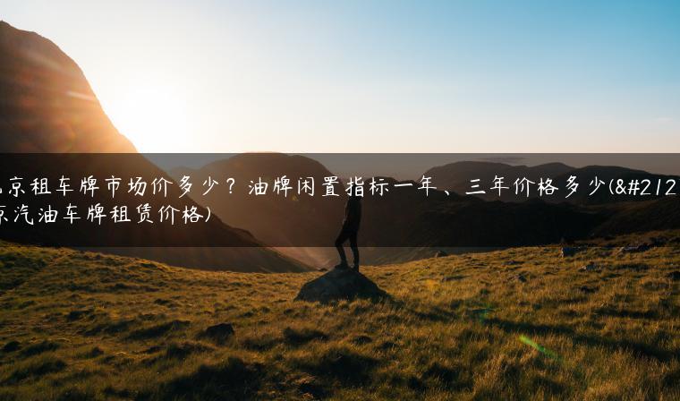 北京租车牌市场价多少？油牌闲置指标一年、三年价格多少(北京汽油车牌租赁价格)