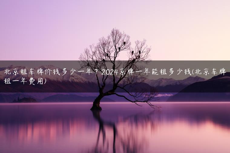 北京租车牌价钱多少一年？2024京牌一年能租多少钱(北京车牌租一年费用)