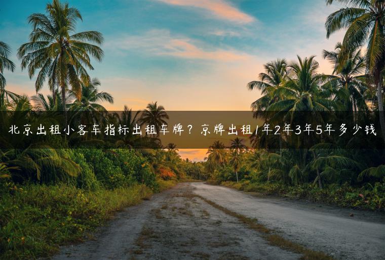 北京出租小客车指标出租车牌？京牌出租1年2年3年5年多少钱
