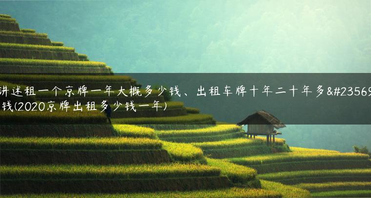 讲述租一个京牌一年大概多少钱、出租车牌十年二十年多少钱(2020京牌出租多少钱一年)