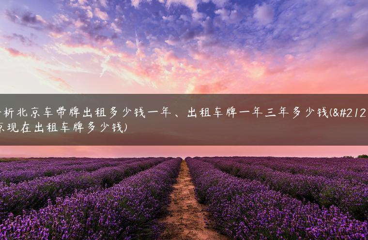 分析北京车带牌出租多少钱一年、出租车牌一年三年多少钱(北京现在出租车牌多少钱)