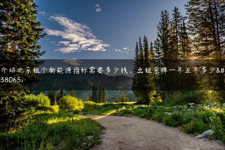 介绍北京租个新能源指标需要多少钱、出租京牌一年五年多少钱
