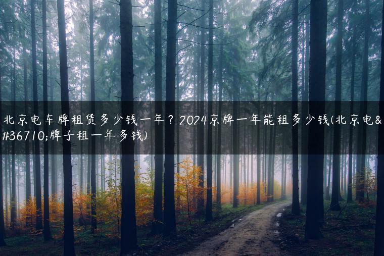北京电车牌租赁多少钱一年？2024京牌一年能租多少钱(北京电车牌子租一年多钱)