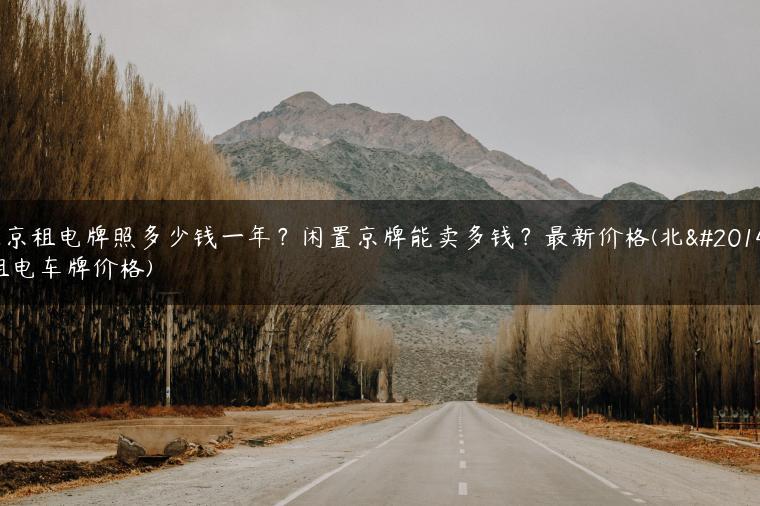 北京租电牌照多少钱一年？闲置京牌能卖多钱？最新价格(北京租电车牌价格)