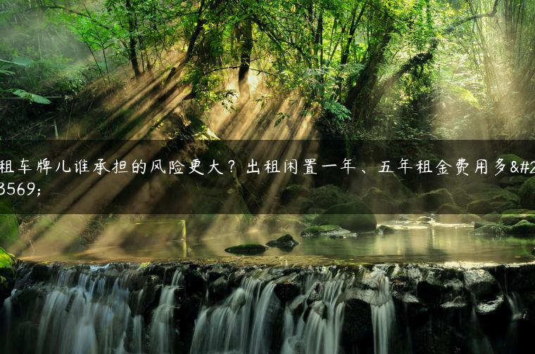 租车牌儿谁承担的风险更大？出租闲置一年、五年租金费用多少